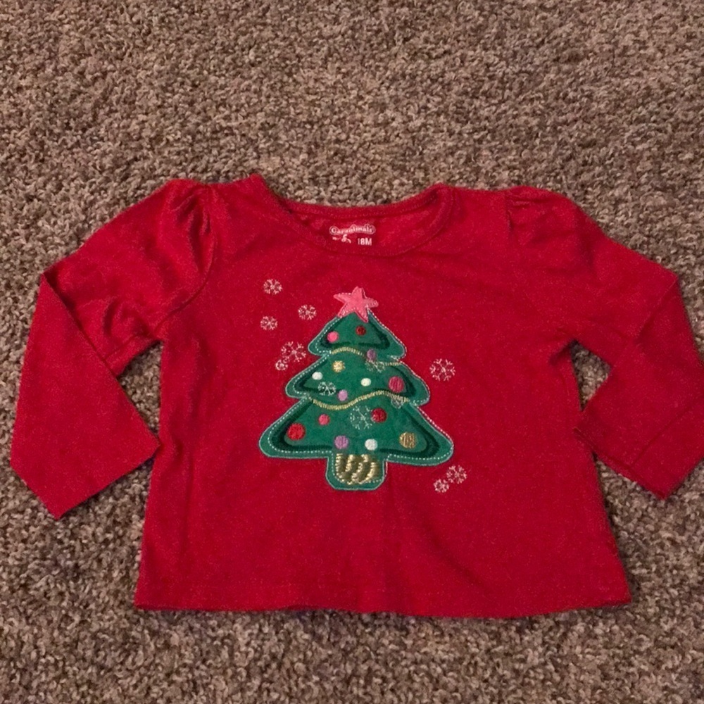 Garanimals Red Christmas Tree Long Sleeve Top